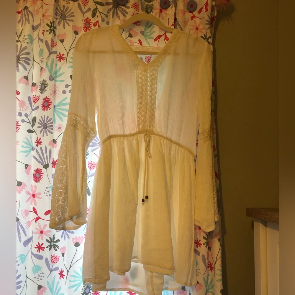 Flowy White Tunic